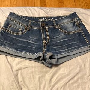 These are some red camel shorts size 13 never worn